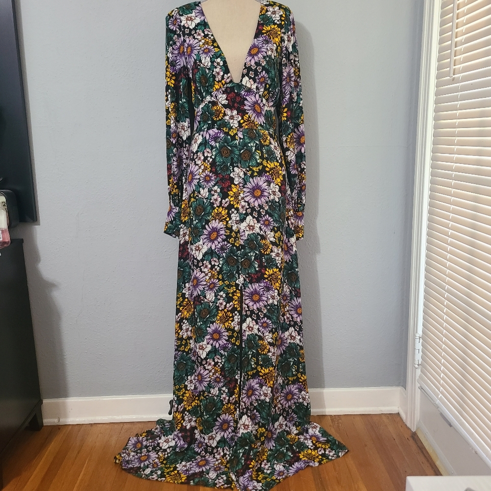 AFRM X REVOLVE Shiloh Dress in Botanical Garden Size S/P
